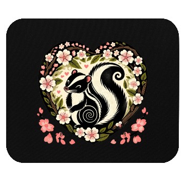 Discover Spring Skunk Mouse Pads