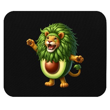 Discover Avocado Lion Mouse Pads