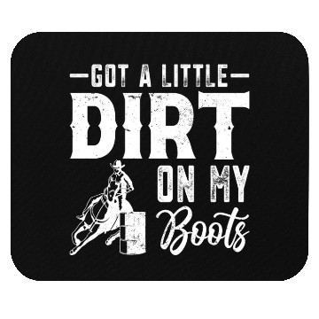 Discover Funny Western Riding Horse Barrel Racing Mouse Pads