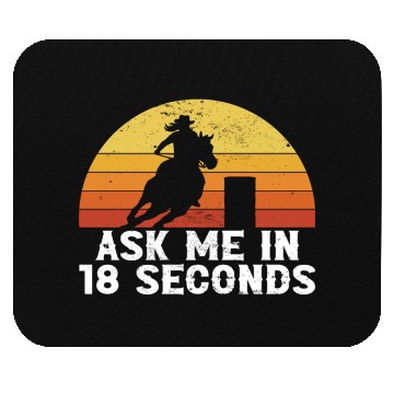 Discover Funny Horse Barrel Racing Barrel Racer Mouse Pads