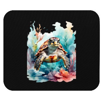 Discover Colorful turtle Mouse Pads