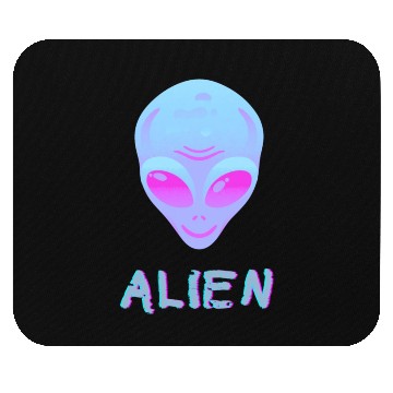Discover Neon Alien Mouse Pads