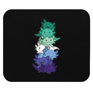 Discover Gay Flag Gay Pride Lgbtq Axolotl Mouse Pads