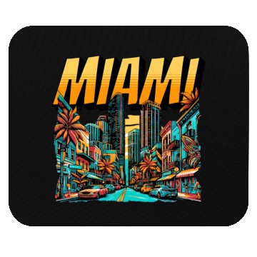 Discover Miami Vibes: Tropical Paradise Mouse Pads