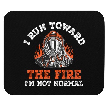 Discover Fire Firetruck Firefighter Fireman Firefighting Mouse Pads