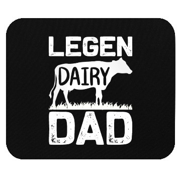 Discover Legen Dairy Dad Cow Farmer Mouse Pads