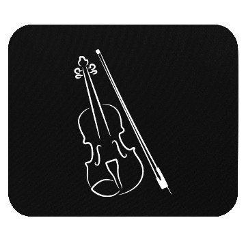 Discover Violin and Stick Sketch Mouse Pads