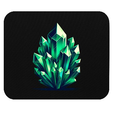 Discover Emerald Crystal Fragments Mouse Pads