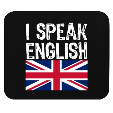 Discover i speak ENGLISH funny gift for USA Mouse Pads