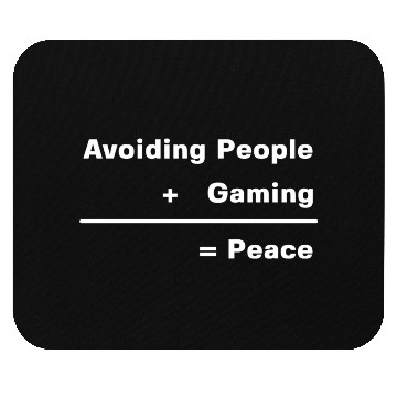 Discover Gaming Nerd Avoiding People Gaming Mouse Pads