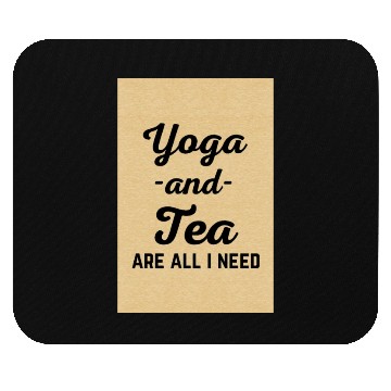 Discover I Need Yoga And Tea Funny Sarcatic Exercise Quote Mouse Pads