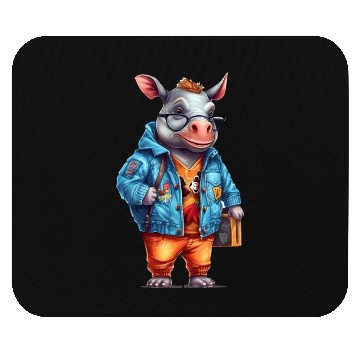 Discover Cute Rhinoceros Cartoon Mouse Pads