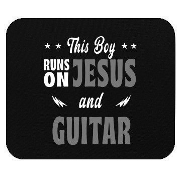 Discover This boy is playing Jesus and guitar Mouse Pads