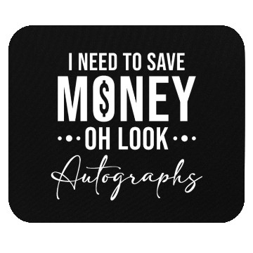 Discover Save Money Autographs Collector Fun Mouse Pads
