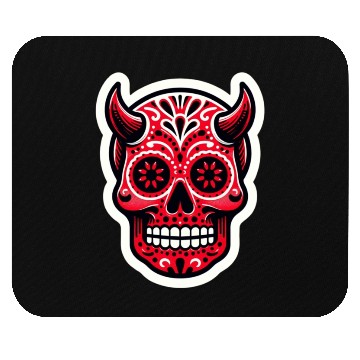 Discover Adventurous Spirit: Daredevil Sugar Skull Mouse Pads