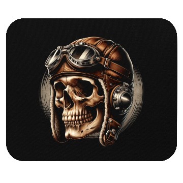 Discover Retro Flight Skull Mouse Pads
