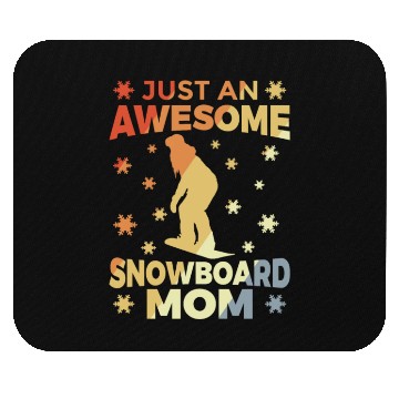 Discover Funny Snowboarding Mother Mouse Pads