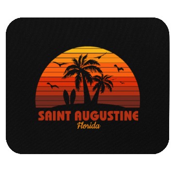 Discover Cool Saint Augustine Florida Beach Sunset Souvenir Mouse Pads