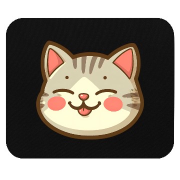 Discover Cool Cat Vibes: Feline Face Mouse Pads