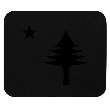 Discover Pine tree and star 1901 flag of Maine State Mouse Pads