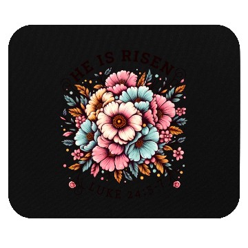 Discover He is Risen Floral Easter Christian Duo Mouse Pads