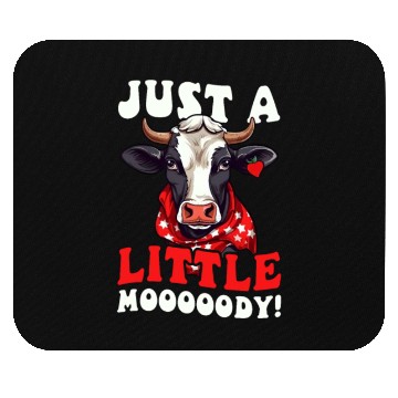 Discover Cow Farmer Little Mooooody Mouse Pads