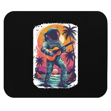 Discover Astronaut Guitar Player Space Music Lover Mouse Pads
