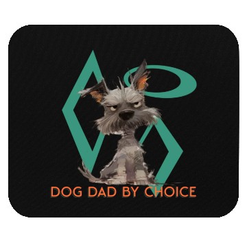 Discover Dog Dad by Choice Mouse Pads