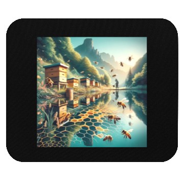 Discover Honey Harvest Reflections Sweet Nectar Mouse Pads