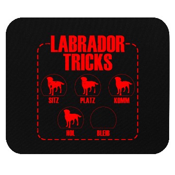 Discover LABRADOR TRICKS Funny Labrador Retriever Dog Mouse Pads