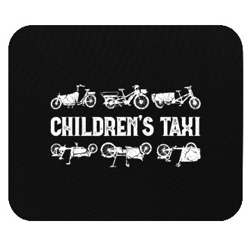 Discover Childrens Taxi Cargo Bicycle Cargobike Mouse Pads