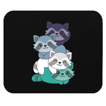 Discover Oriented Aroace Flag Pride Lgbtq Cute Raccoon Mouse Pads