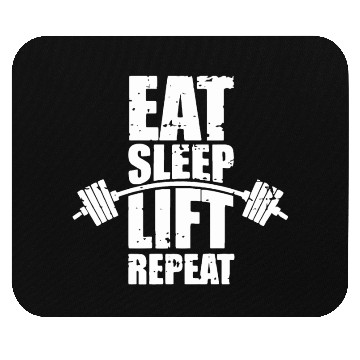 Discover Eat sleep lift repeat Mouse Pads