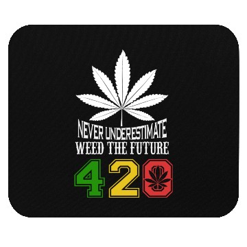 Discover Chuckling 420 Future of Herb Weed Marijuana Design Mouse Pads