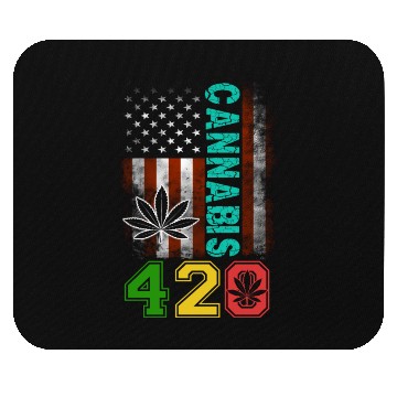 Discover Amusing 420 American Herb Weed Marijuana Design Mouse Pads