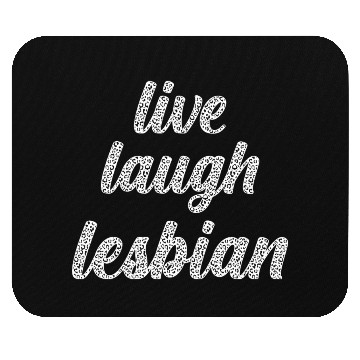 Discover Live Laugh Lesbian - Leopard Themed LGBTQIA+ Mouse Pads