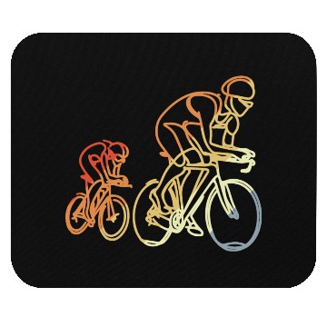 Discover Cycling Retro Style Mouse Pads