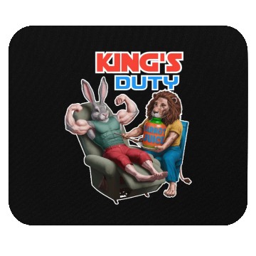Discover "Royal Rabbit: A Majestic Monarch's Journey" Mouse Pads
