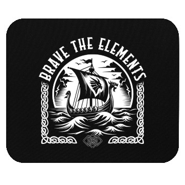 Discover Viking Mouse Pads, Brave The Elements Dragon Ship