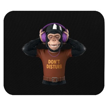 Discover "Melodic Primate: The Musical Chimpanzee" Mouse Pads