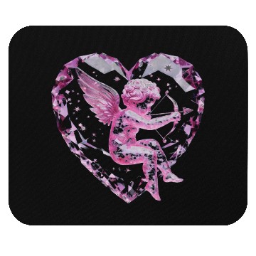 Discover Rose Quartz Cupid Mouse Pads
