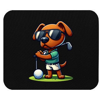 Discover Rhodesian Ridgeback Golfer Golf Course Dog Owner Mouse Pads