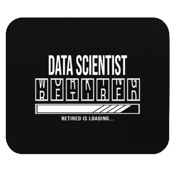 Discover Retirement gift idea Retired Data-Scientist Mouse Pads