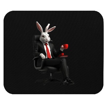 Discover Rabbit In Suit Mouse Pads