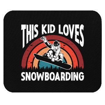 Discover Snowboarding Art Men Snowboard Cool Snowboarder Mouse Pads