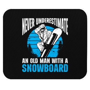 Discover Snowboarding Art Men Snowboard Cool Snowboarder Mouse Pads