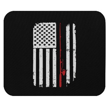 Discover I Love USA Heart Flag Mouse Pads