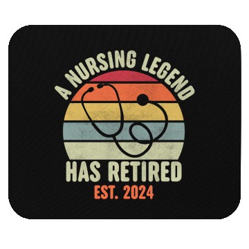 Discover Retired Nurse 2024 Mouse Pads, Funny Retired Nurse