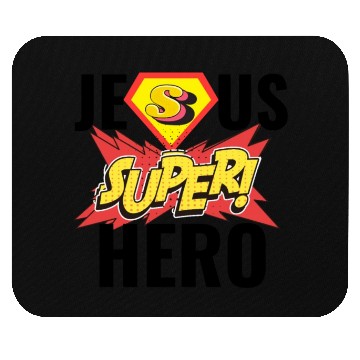 Discover Jesús Superhero Religión Christ. Mouse Pads