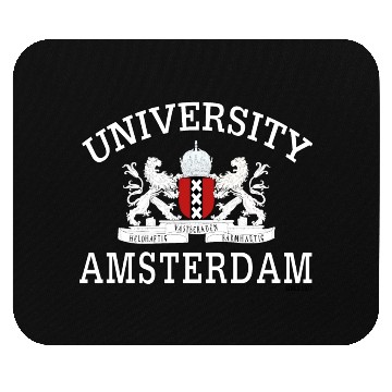 Discover Amsterdam University Emblem A Legacy of Excellence Mouse Pads
